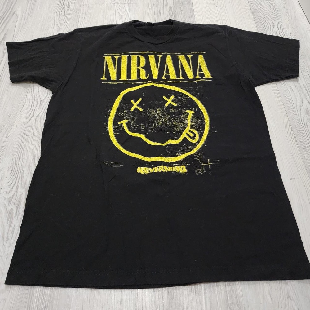 Nirvana‎ Nevermind black cotton t-shirt Size L
